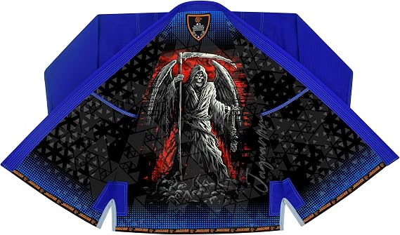 Death Reaper Inner Sublimated Pro Brazilian Jiu Jitsu BJJ Kimono Gi Uniform Unisex - Belt Included