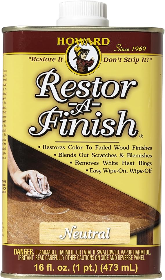 Howard Products RF1016 RF3016 Restor-A-Finish, 16 oz, Neutral