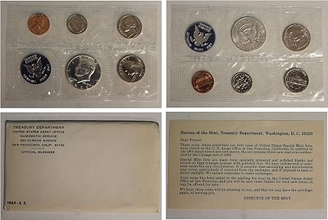 1965 US Special Mint Set Original Government Packaging