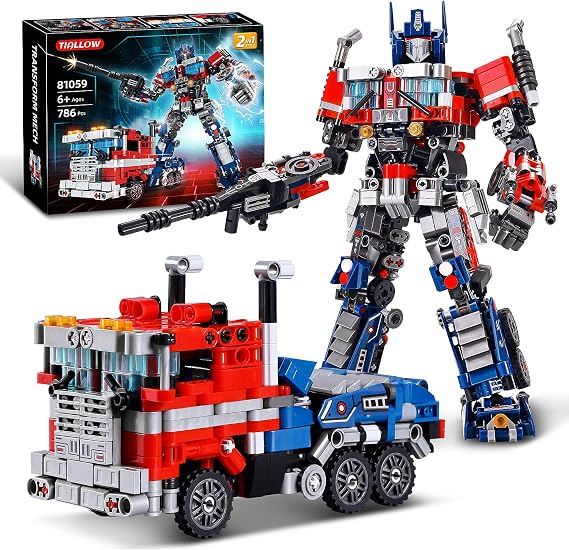 TIALLOW Transform Set Mech Robot Building Block Toy Mechanical Armor Kit