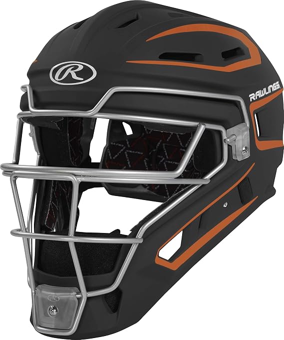 Rawlings | Velo 2.0 Catcher's Helmet | Baseball | Junior & Senior Sizing | Multiple Colors