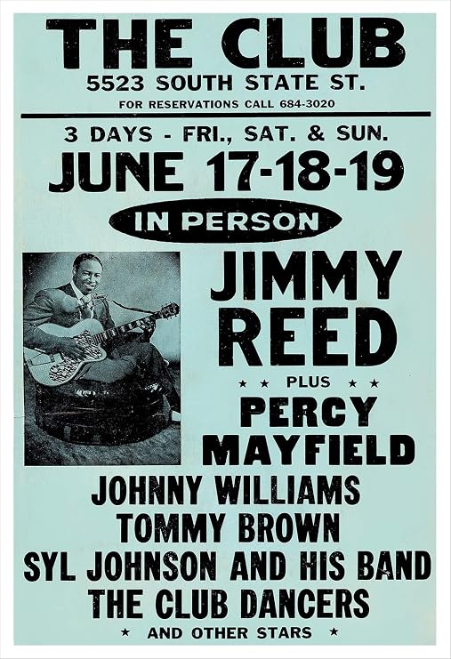 Jimmy Reed - Concert Poster print (8x10)