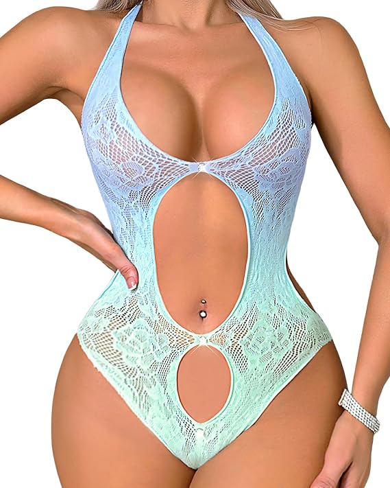 Fishnet Bodysuit Women