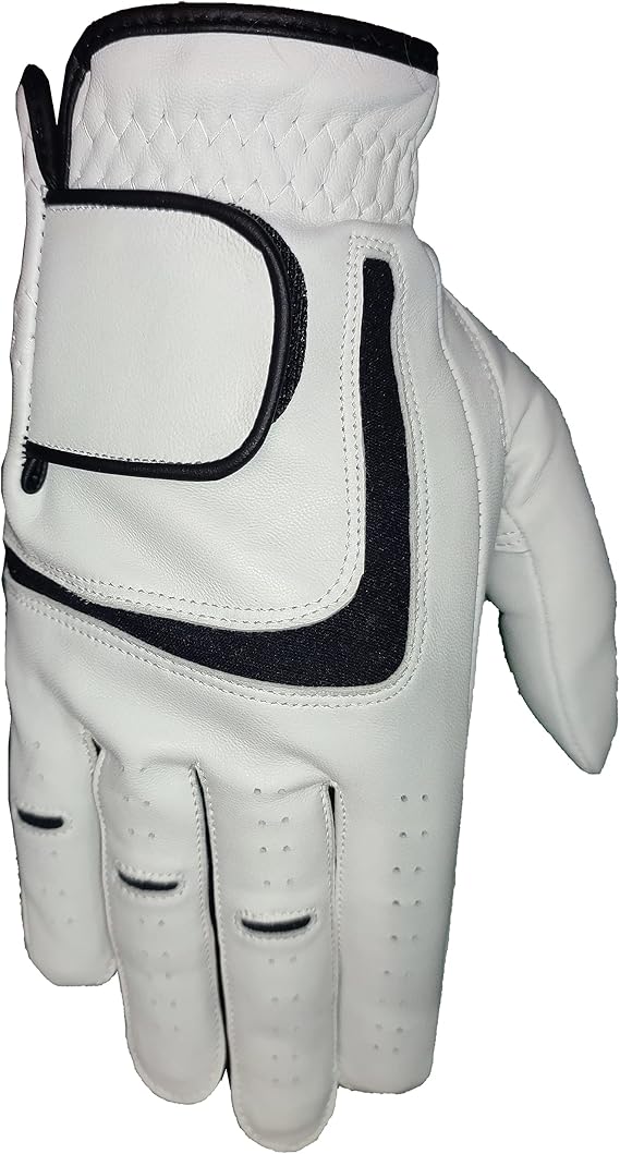 Golf Glove for Men, Full Leather Left or Right Handed Golfer Option
