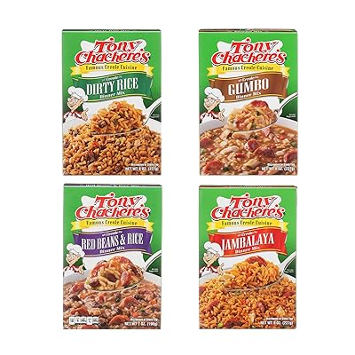 Tony Chachere Rice Dinner Mix, Variety Pack, 4 Count