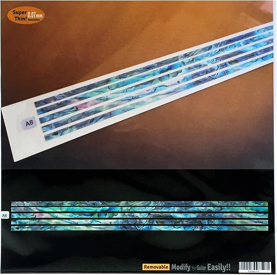 Jockomo Customize Guitar Inlay Sticker Stick-3mm Wide (BL)