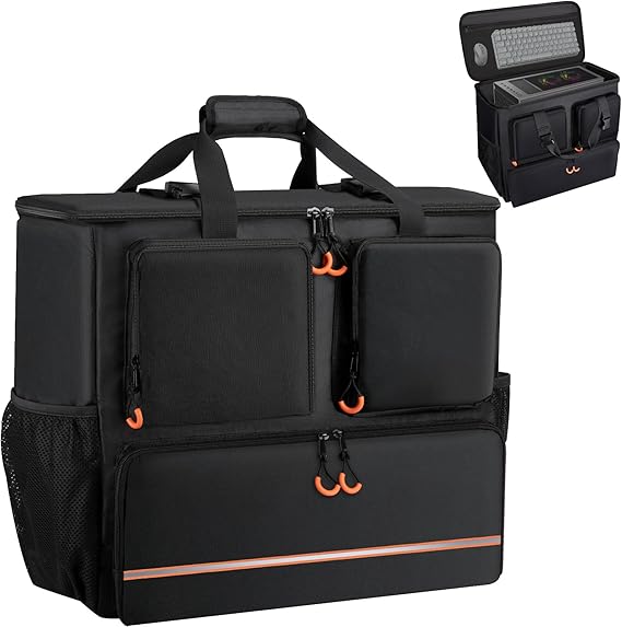 Computer Desktop Tower Large Carrying Case, PC Travel Case