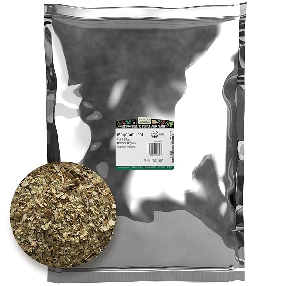 Frontier Natural Food Products 2618 Cut and Sifted Organic Marjoram Leaf, 16 oz