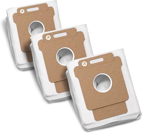 iRobot Roomba Authentic Replacement Parts- Dirt Disposal Bags, 3Pack for Select AutoEmptyTM and AutoWashTM Docks: 105 Vac, 105 Combo, Plus 405 Combo, Plus 505 Combo, Max 705 Vac, Max 705 Combo