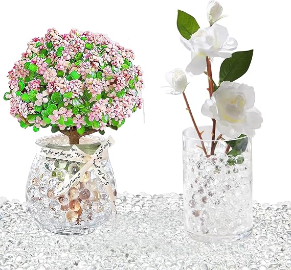 Water Beads Balls Decorative Granulates, 30000 Clear Filler Beads 11-13mm