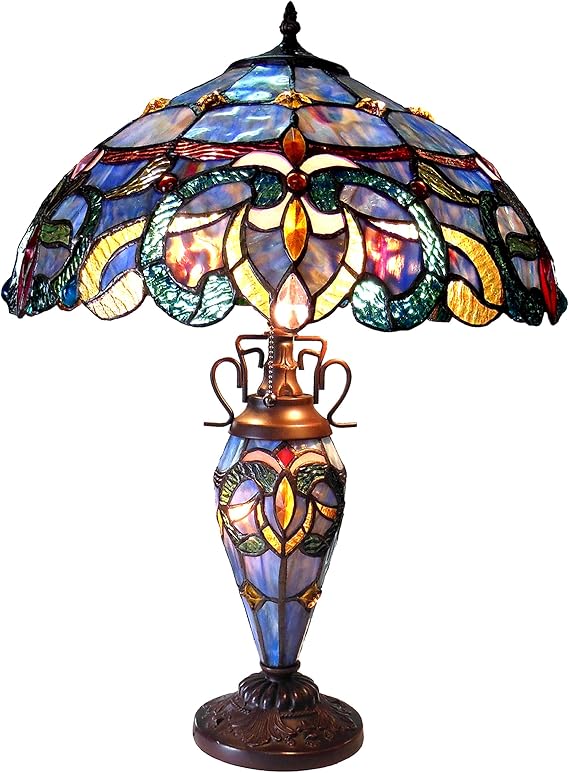 Chloe Lighting Nora Double Lit Table Lamp, Multicolor, One Size