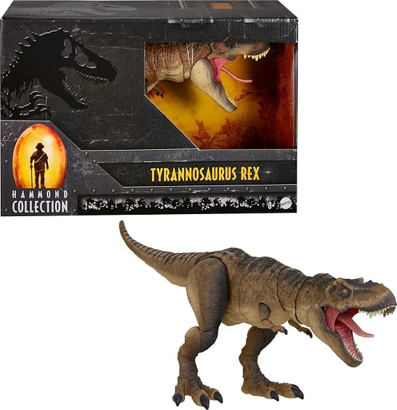 Jurassic World HFG66 Hammond Collection Tyrannosaurus Rex Jurassic Park Figure Premium Look Movable and Realistic for Children from 8 Years and Adults