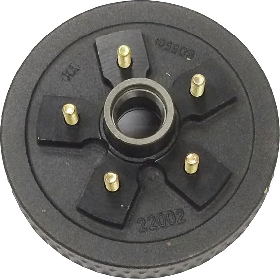 One 10" X 2-1/4" Trailer Brake Drum 5 on 5" BC for 3500 Lbs Axle - 22002