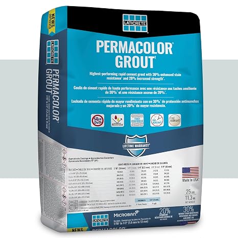 Laticrete PERMACOLOR Grout, Silver Shadow 8 lb.