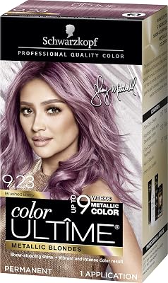 Schwarzkopf Color Ultime Metallic Permanent Hair Color Cream, 9.23 Brushed Berry