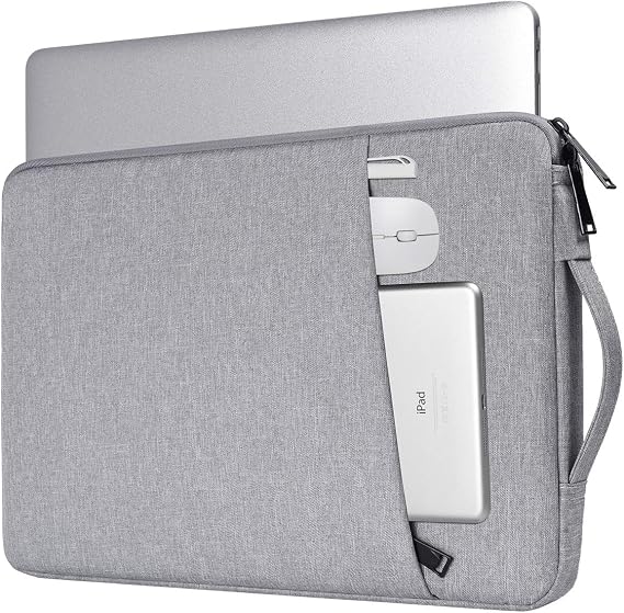 17.3 Inch Laptop Case Bag for HP 17.3 / Envy 17 17t/ Pavilion 17, Acer Nitro 5, Lenovo IdeaPad 3 17, ASUS VivoBook Pro 17 Carrying Protective Case(Light Grey)