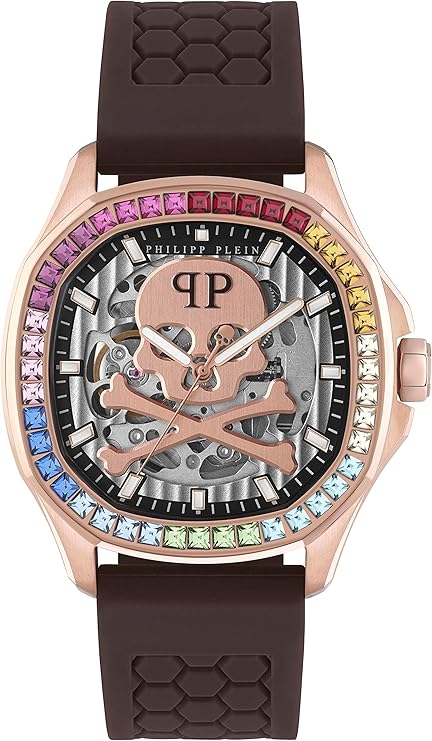Philipp Plein Men Analogue Automatic Watch $keleton $pectre