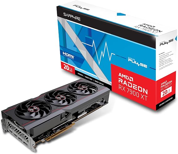 Sapphire 11323-02-20G PULSE AMD Radeon RX 7900 XT Gaming Graphics Card 20GB GDDR6 AMD RDNA 3