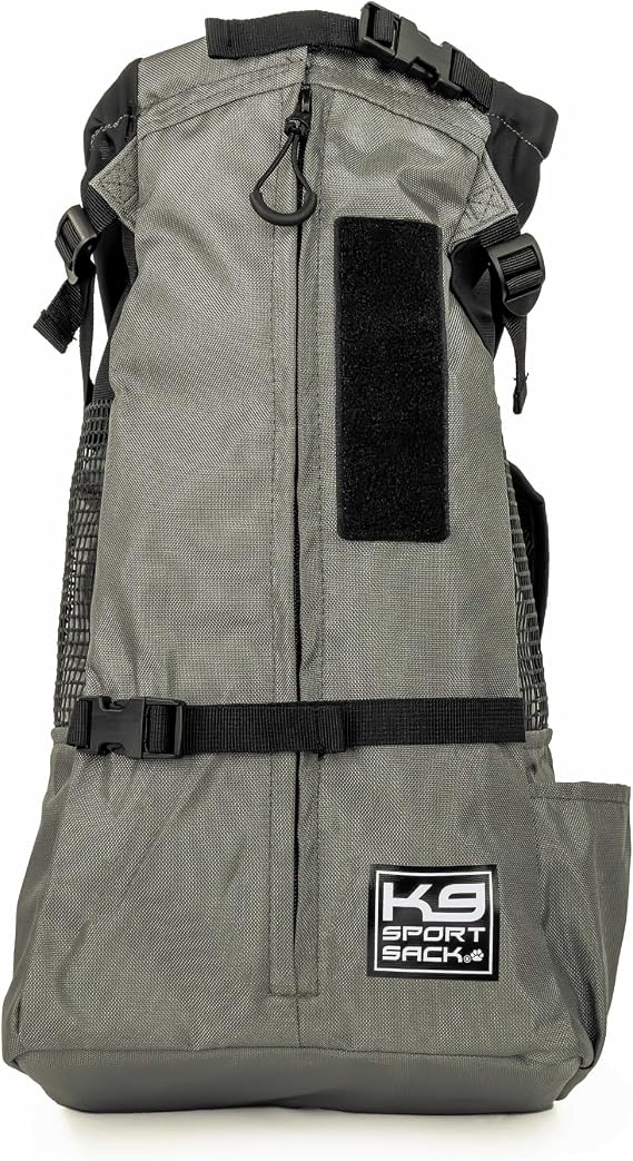 K9 Sport Sack Trainer - Large, Iron Gate - Ideal for Dogs with 20-22 Back Length - Backpack-Style Training Carrier - Meant for Quick, Non-Strenuous Activities