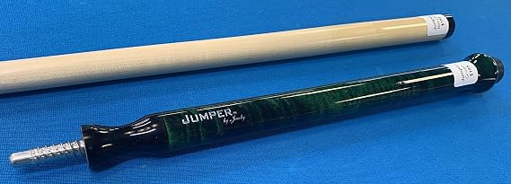 Jacoby Cues JJUMPER-Green 41 in. 13mm Two-Piece Billiards Pool Jump Cue Stick