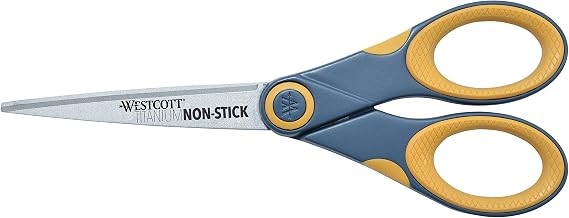 Westcott 7" Straight Titanium Bonded Non Stick Scissors, Case of 36 (14851)
