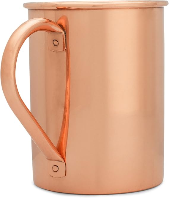 Premium Moscow Mule Copper Mug 16 oz. - Handcrafted Quality - 100% Copper - No Inside Liner - BONUS Ebook by CopperMules