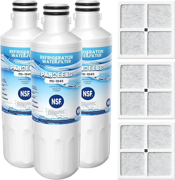 LRMXS2806S AGF80300704 Water Filter Repacement for LG Lt1000p ThinQ 3 Combo | 6 Month Replacement Water Filter LT1000P2, ADQ747935 RWF4700AC LHFS28XBS LRFLC2706S LMXS28626S LMWC23626S, LT120F Air Filter