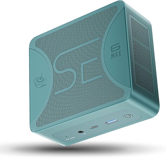 Beelink SER6 MAX Mini PC, Ryzen7 7735HS (up to 4.75GHz) Mini-Computer, AMD Radeon 680M, 32GB DDR5 500GB Ryzen 7, Small Gaming PC Quad Displays HDMI+DP+Dual USB4, 2.5Gbps, WiFi 6+BT5.2