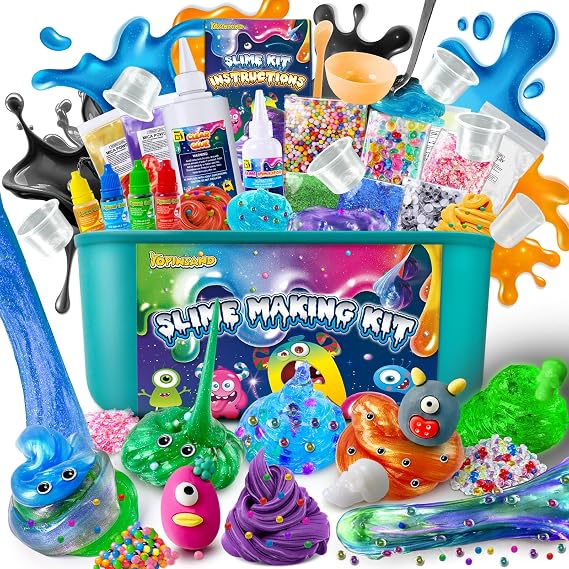 Monster Slime Kit for Girls, Galaxy Slime Making Kit for Kids 3-12