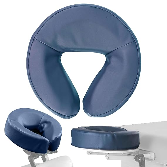 NRG Face Cradle Cushion for Massage Tables - Head Rest Pad for Chi/Karma Portable Massage Tables and Grasshopper Massage Chair - Durable, Vinyl Cover - 12 x 11.5 x 3 inches - Color: Agate