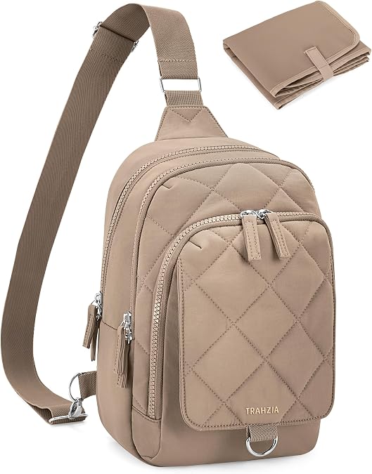 Mini Diaper Bag with Changing Pad, Small Crossbody Diaper Purse