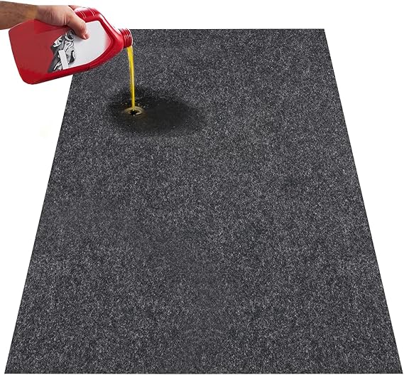 VEVOR Car Garage Mat, 7.4'x17', Shields Against Water, Snow, Rain, Mud, Oil, Durable Slip-Resistant Floor Cover with TPE Leak-Proof Backing, Simple to Maintain & Customizable Size
