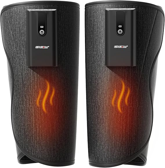CINCOM Cordless Leg Massager with Heat and Air Compression