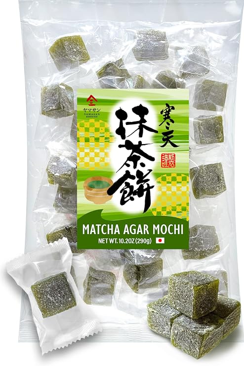 YAMASAN KYOTO UJI Japanese Matcha Agar Mochi Candy 10.2oz