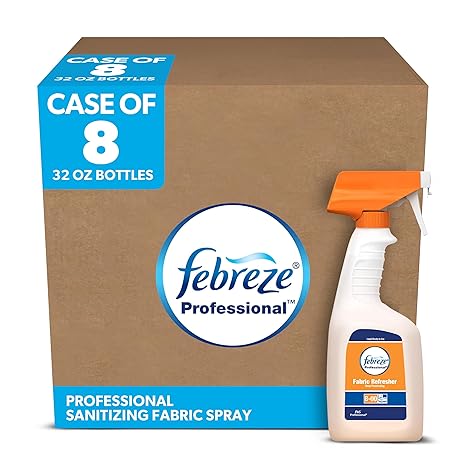 Febreze Fabric Refresher Spray, Odor Eliminator & Sanitizer (32 oz, 8 pack)