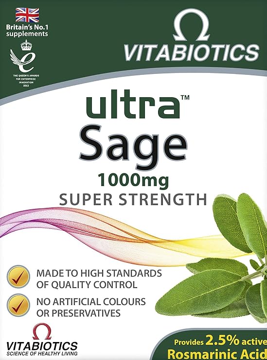 Vitabiotics Ultra Sage Tablets - 30 Count (Pack of 1)