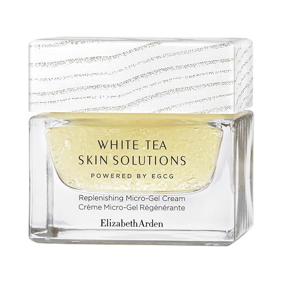 Elizabeth Arden White Tea Skin Solutions Micro-Gel Cream, 1.7 fl oz | Gel moisturizer face cream with thousands of micro-droplets to double hydration levels. Brightens & reduces redness.