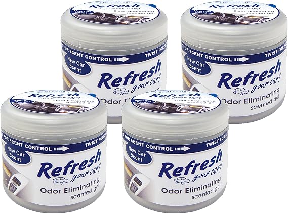 Refresh Your Car 09941-4 Scented Gel Air Freshener 4.5 Ounce 4-Pack