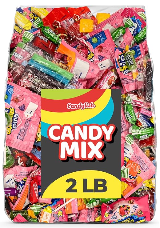 Candy Variety Pack, 2 LB Bulk Candy for Pinata Stuffers and Goodie Bags