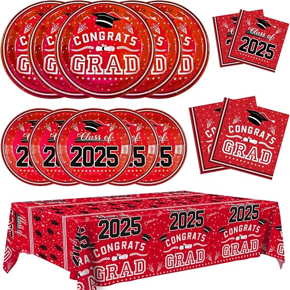 Graduation Backdrop with Graduation Plates
