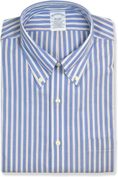 Brooks Brothers Men's Stretch Supima Non-Iron Twill Button-Down Collar Shirt