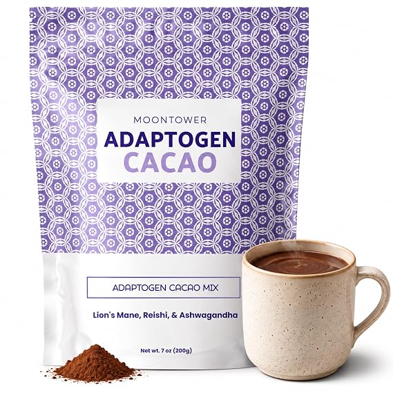 Moontower Mushroom Hot Chocolate Cacao Mix, Lion's Mane, Reishi, Sugar Free