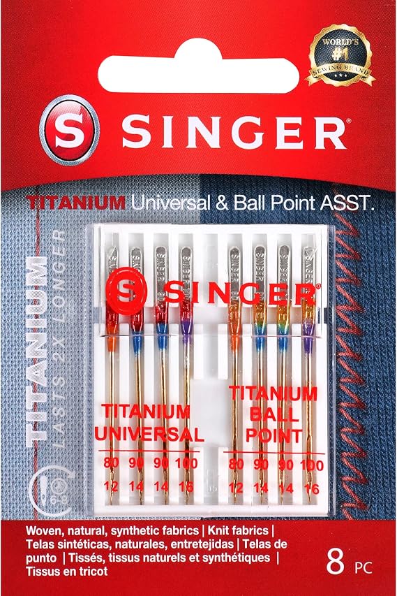 Universal Regular & Ball Point Machine Needles-Sizes 11/80 2, 14/90 4 & 16/100 2 Parallel Import