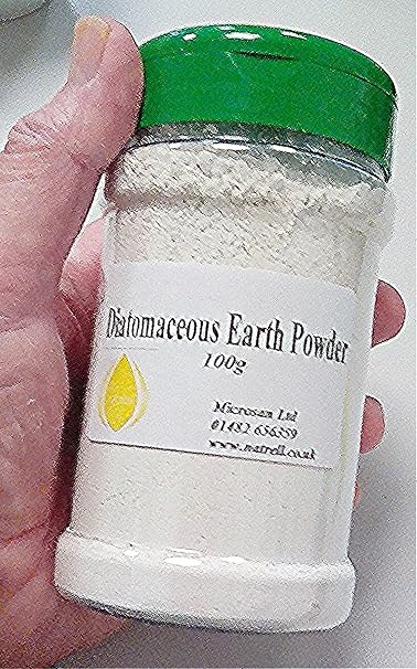 Diatomaceous Earth Powder in 100g shaker pot