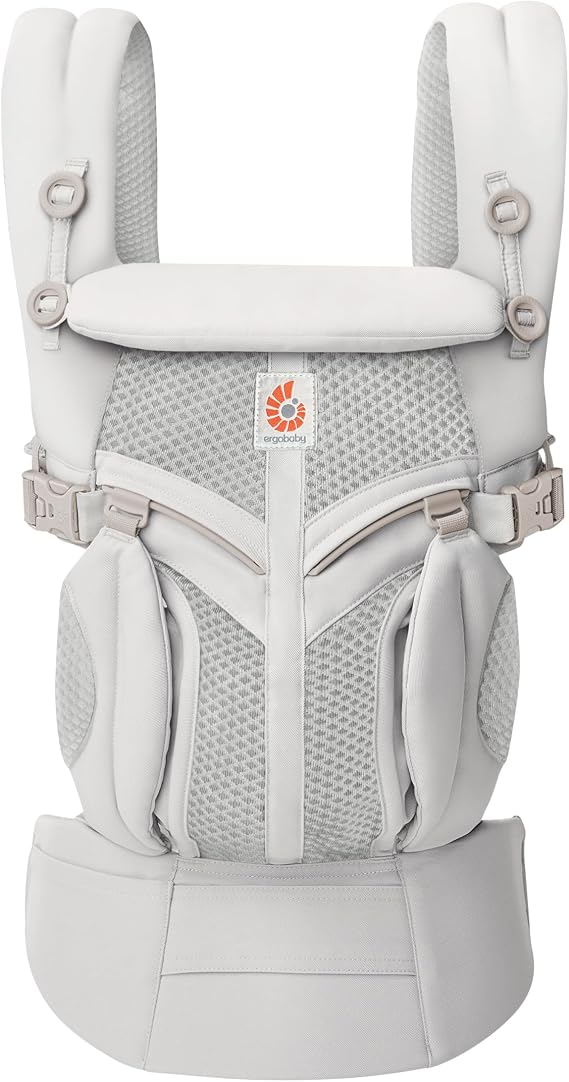 Ergobaby Baby Carrier for Newborn to Toddler, 4-Position Omni 360 Cool Air Mesh Ergonomic Child Carrier Backpack (Pearl Grey)