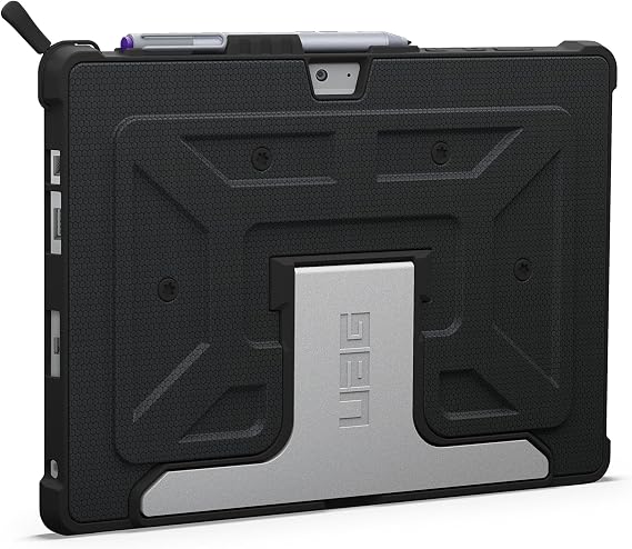 URBAN ARMOR GEAR [UAG] Microsoft Surface 3 Feather-Light Composite [Black] Aluminum Stand Military Drop Tested Case