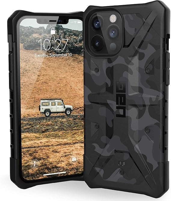 URBAN ARMOR GEAR UAG Designed for iPhone 12 Pro Max 5G [6.7-inch Screen] Rugged Lightweight Slim Shockproof Pathfinder SE Protective Cover, Midnight Camo