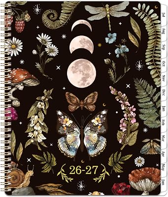 Planner 2026-2027 - July 2026 - June 2027 Planner, 8.5 x 11 Weekly and Monthly, Calendar 2026-2027 Spiral Bound with 12 Monthly Tabs, Inner Pocket