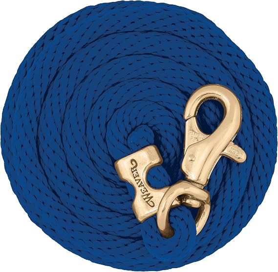 Weaver Equine Performance Lead Rope, Long Horse Lead Rope with Quick Halter Attachment, Soft Comfort Grip, Barn Horse Tack for Daily Use & Showing