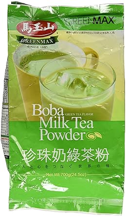 Greenmax, Greenmax Boba Milk Tea Powder Green Lg/Bag, 24.5 Ounce